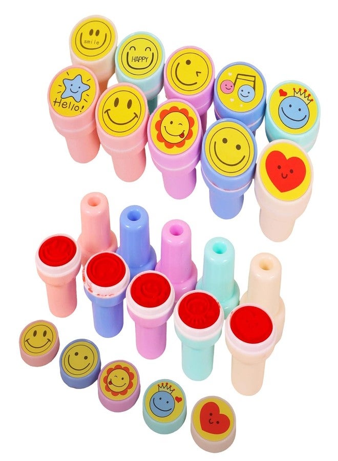 توي شاين مجموعة تويشاين من 10 طوابع إيموجي للأطفال، طوابع ذاتية التحبير، هدايا حفلات للأطفال، هدية شكر للأولاد والبنات - Image 1